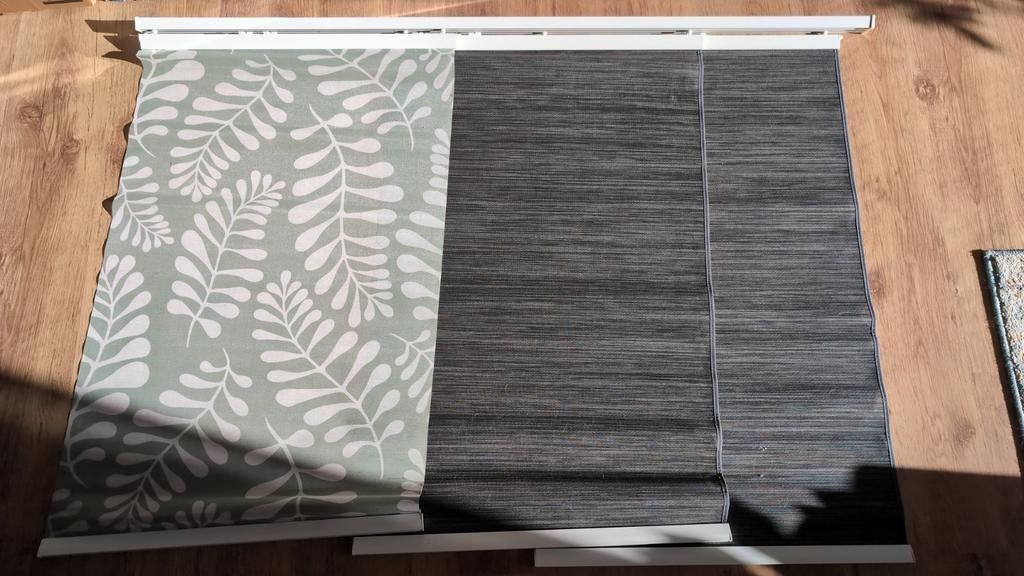 IKEA VIDGA Gordijnrails - 140x100cm met 3 rails, Ophalen, 100 tot 150 cm, 100 tot 150 cm, Modern, Scandinavisch, Functioneel