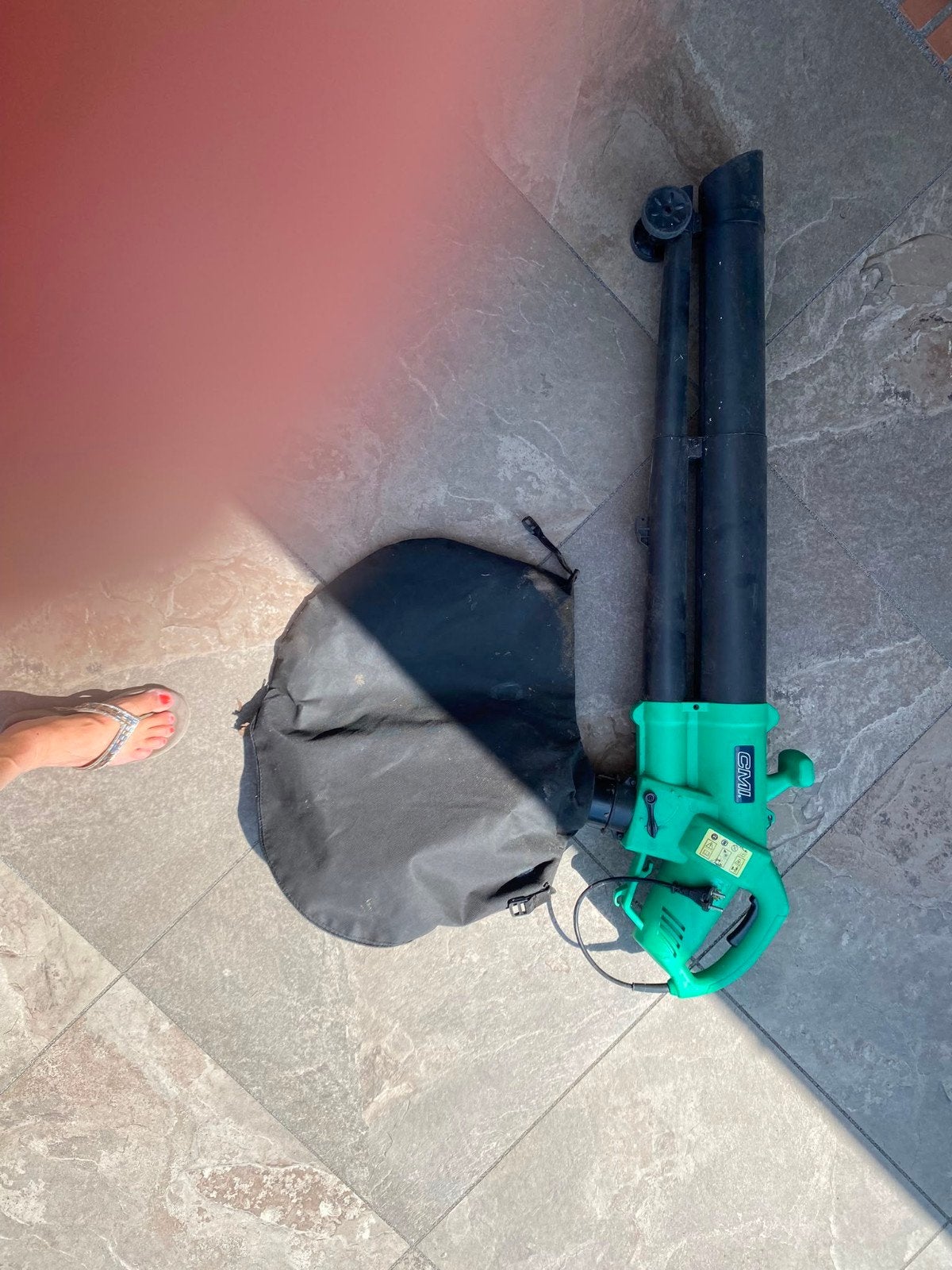 CMI Elektrische Bladblazer met Zuigfunctie en Opvangzak, Tuin en Terras, Gebruikt, Met opvangzak, CMI, Handgedragen