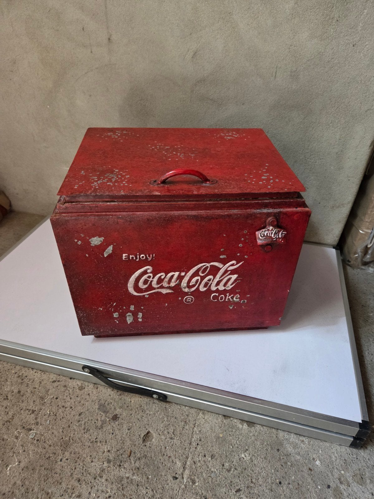 Vintage Coca-Cola Koelbox - Authentiek en Charmant, Ophalen