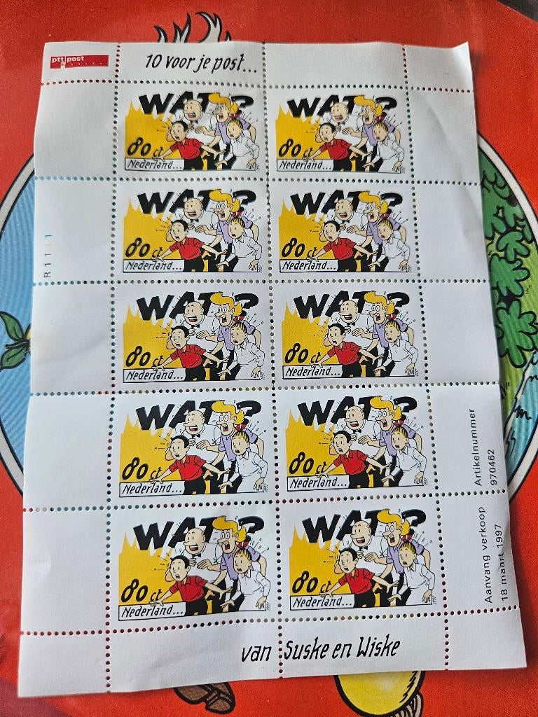 Suske en Wiske postzegels, Ophalen, Suske en Wiske, Zo goed als nieuw, Overige typen
