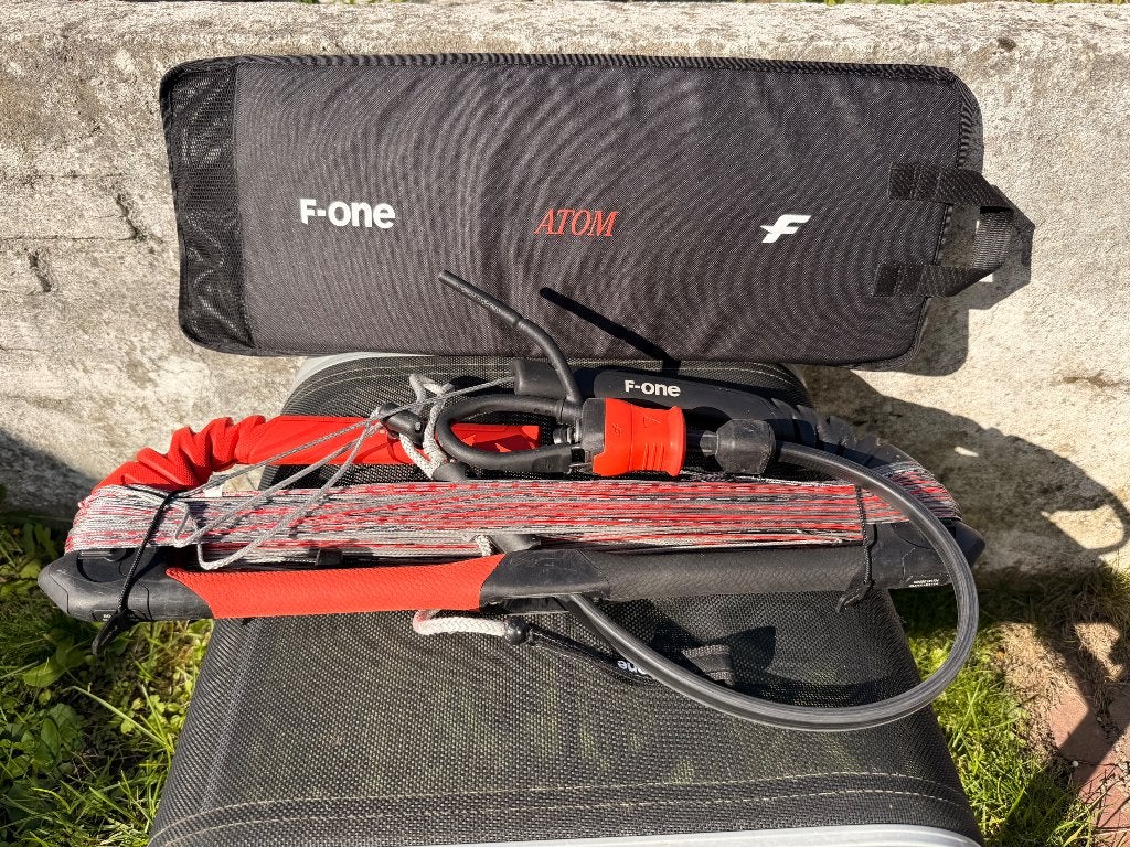 F-one atom bar sk99 lines, Watersport en Boten, 9 m², Bar, Geen board, Ophalen of Verzenden