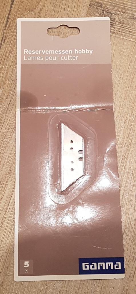 5 Vervangingsmessen voor hobbymes., Ophalen of Verzenden, Nieuw