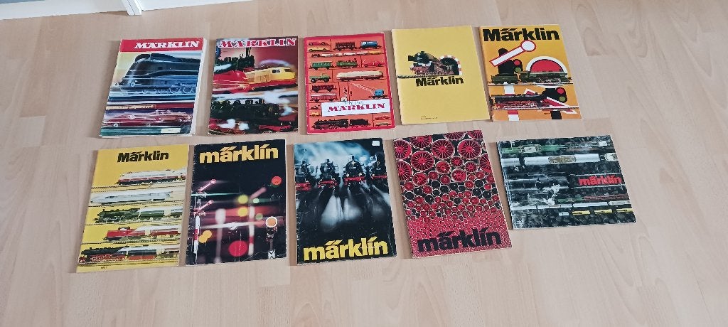 Marklin Catalogussen jaren ’70 (diverse jaargangen), Wisselstroom, Gebruikt, Märklin, Boek, Tijdschrift of Catalogus