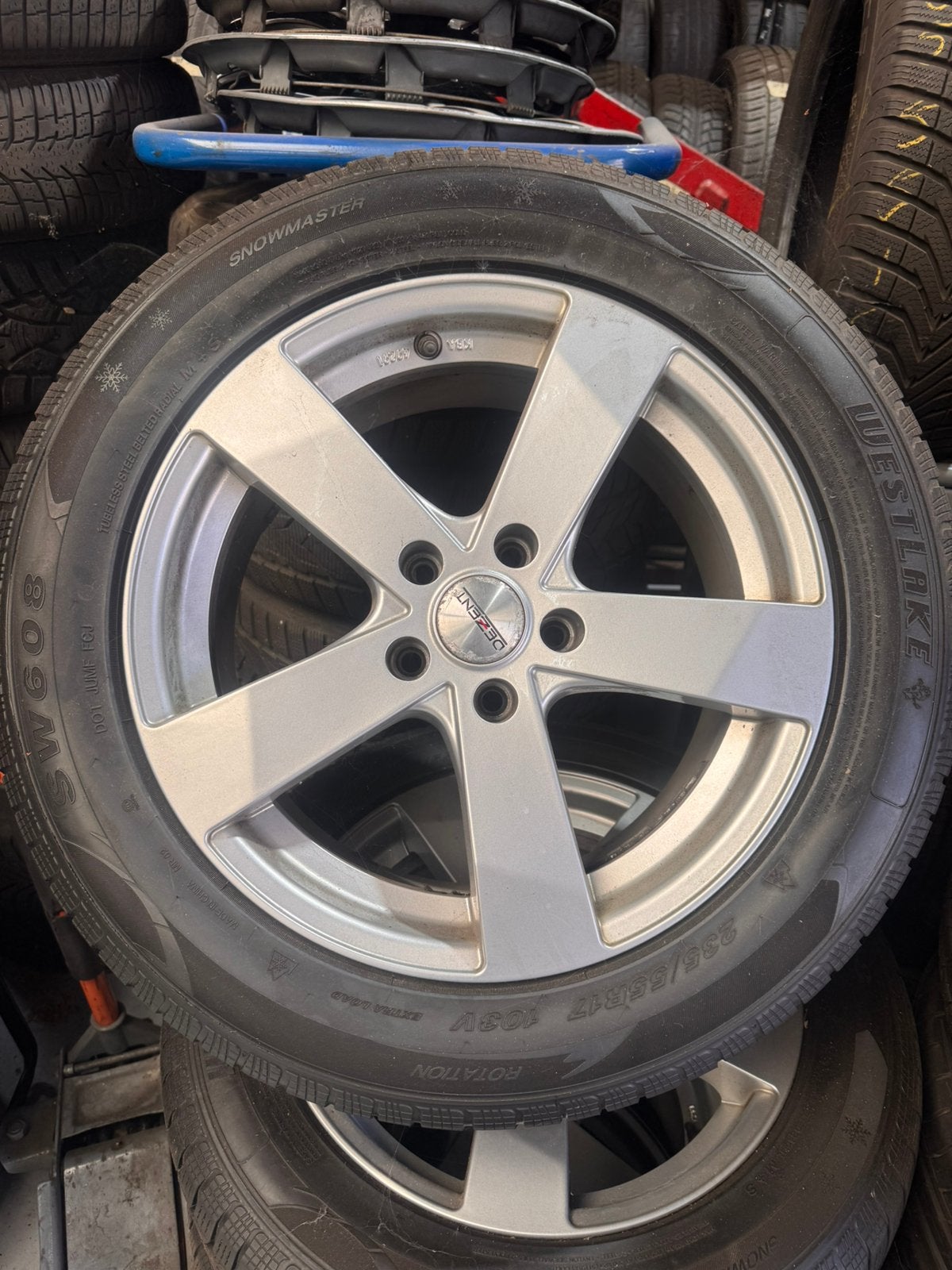 Mercedes GLK X204 17 inch velgen + winterbanden 235/55 R17, Auto-onderdelen, Ophalen, Velg(en), 17 inch, Winterbanden