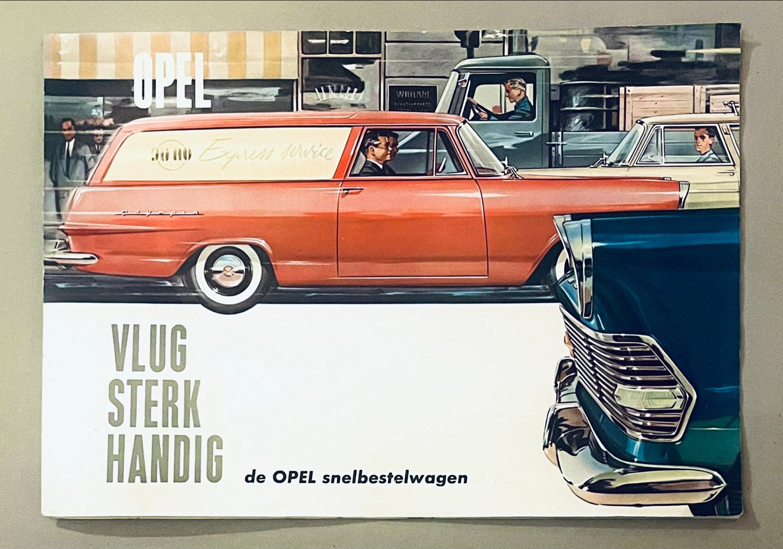 Zeldzame Opel Rekord P2 CarAVan brochure (1961), Verzenden, Gelezen, Opel