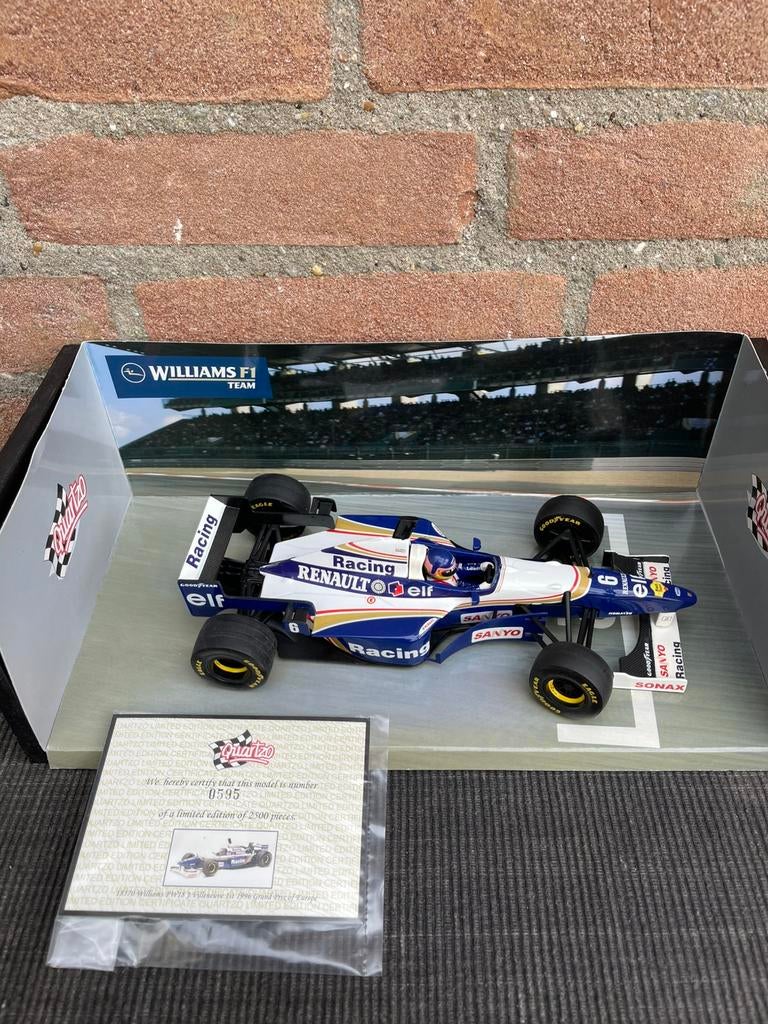 1:18 Quartzo F1 Williams Renault, Hobby en Vrije tijd, Modelauto's | 1:18, Ophalen of Verzenden, Zo goed als nieuw, Auto, Overige merken