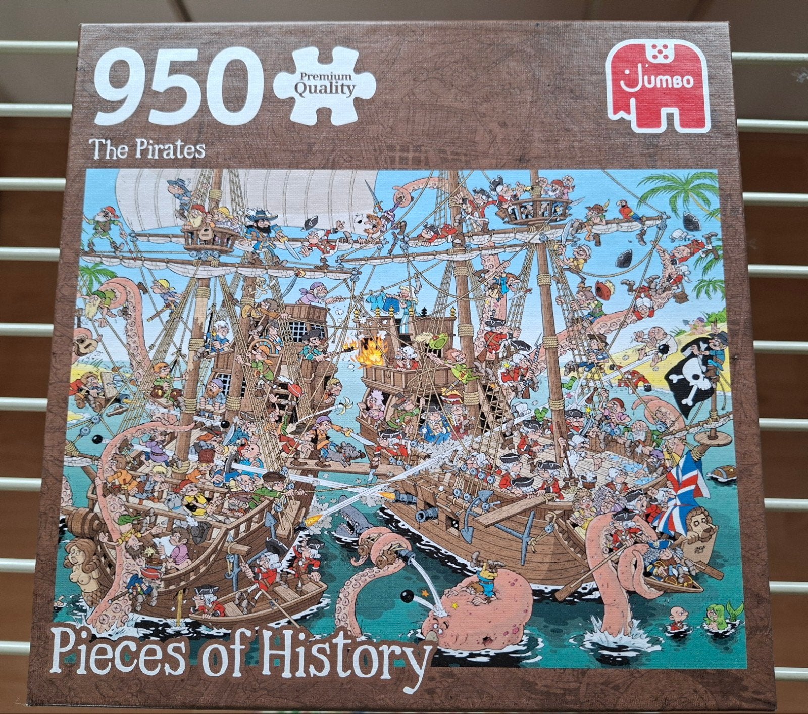 Jumbo Legpuzzel 950 stukjes - The Pirates, Ophalen of Verzenden, Meer dan 50 stukjes, Zo goed als nieuw, 6 jaar of ouder