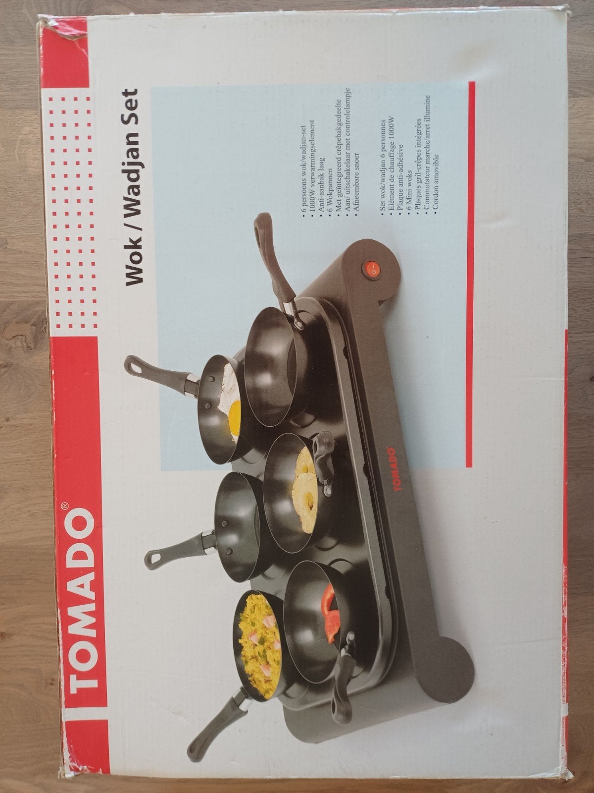 Tomado Wok / Wadjan set - Compleet voor 6 personen, Ophalen, Zo goed als nieuw
