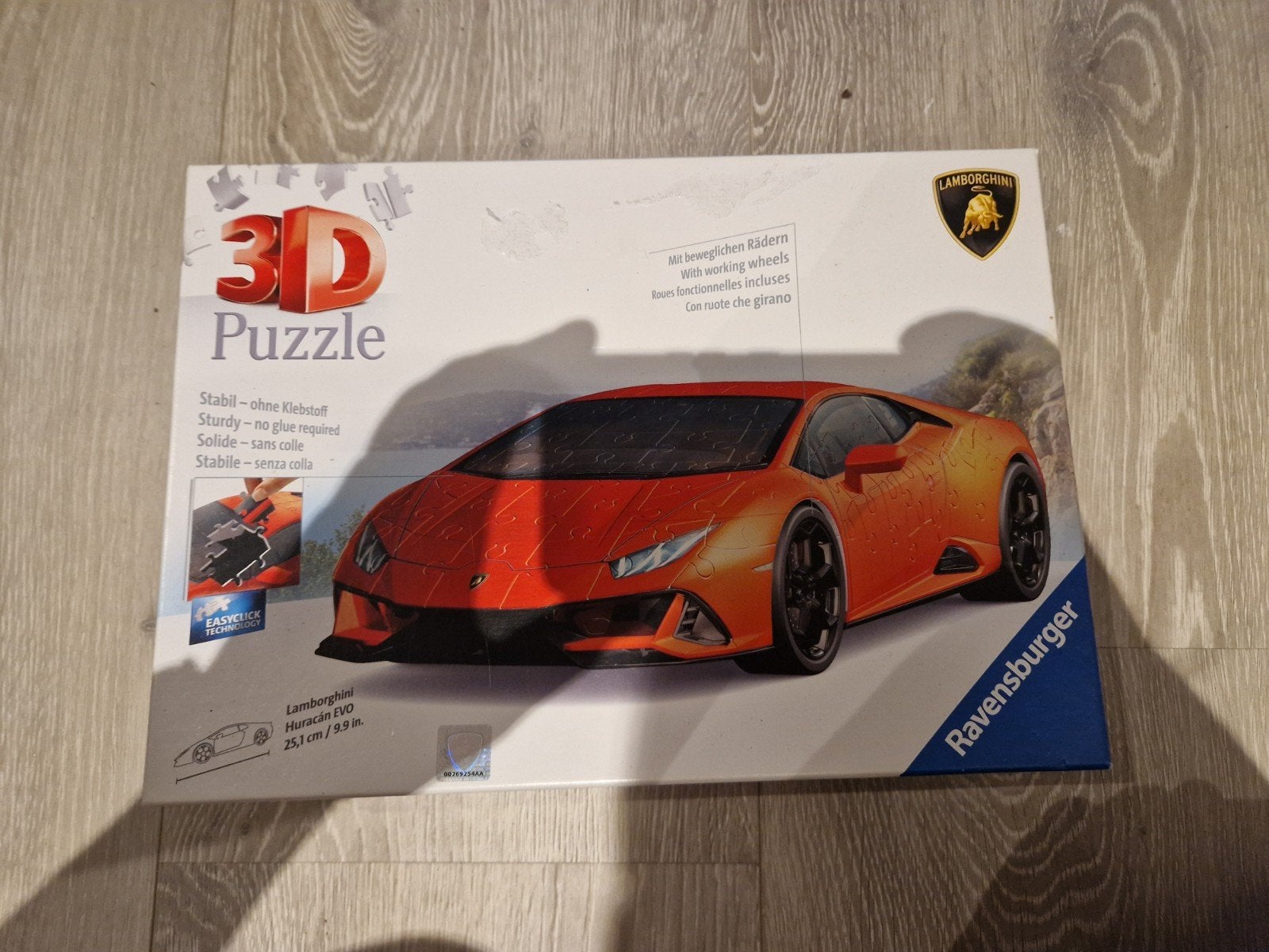 Ravensburger 3D Puzzle Lamborghini Huracan EVO, Overige merken, Auto, 1:32 tot 1:50, Ophalen of Verzenden
