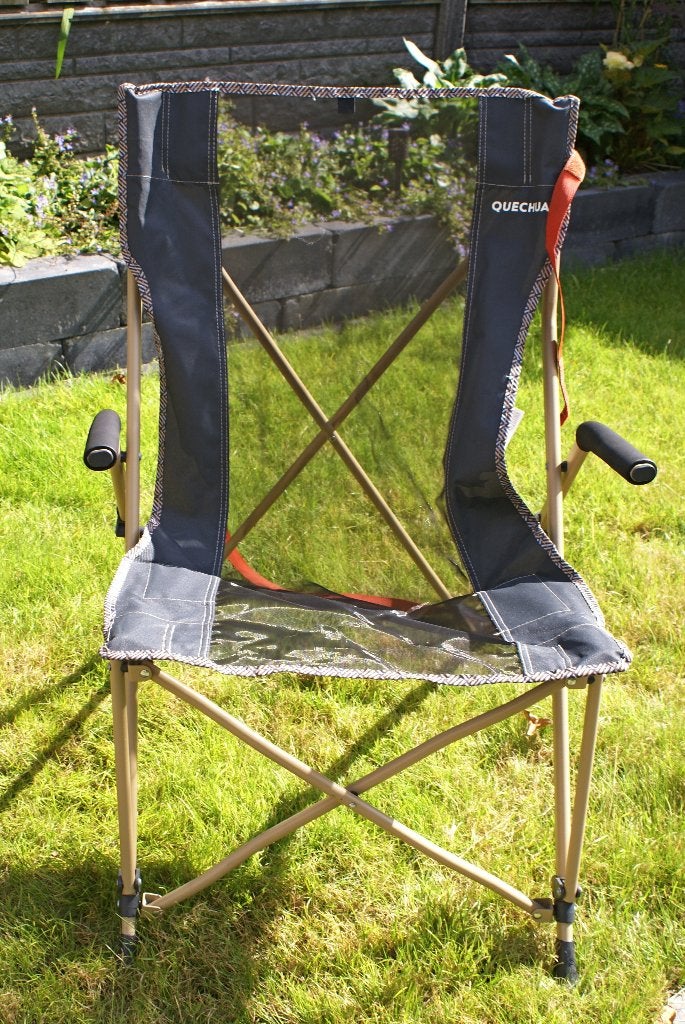 Quechua opvouwbare campingstoel, Caravans en Kamperen, Ophalen, Gebruikt, Campingstoel