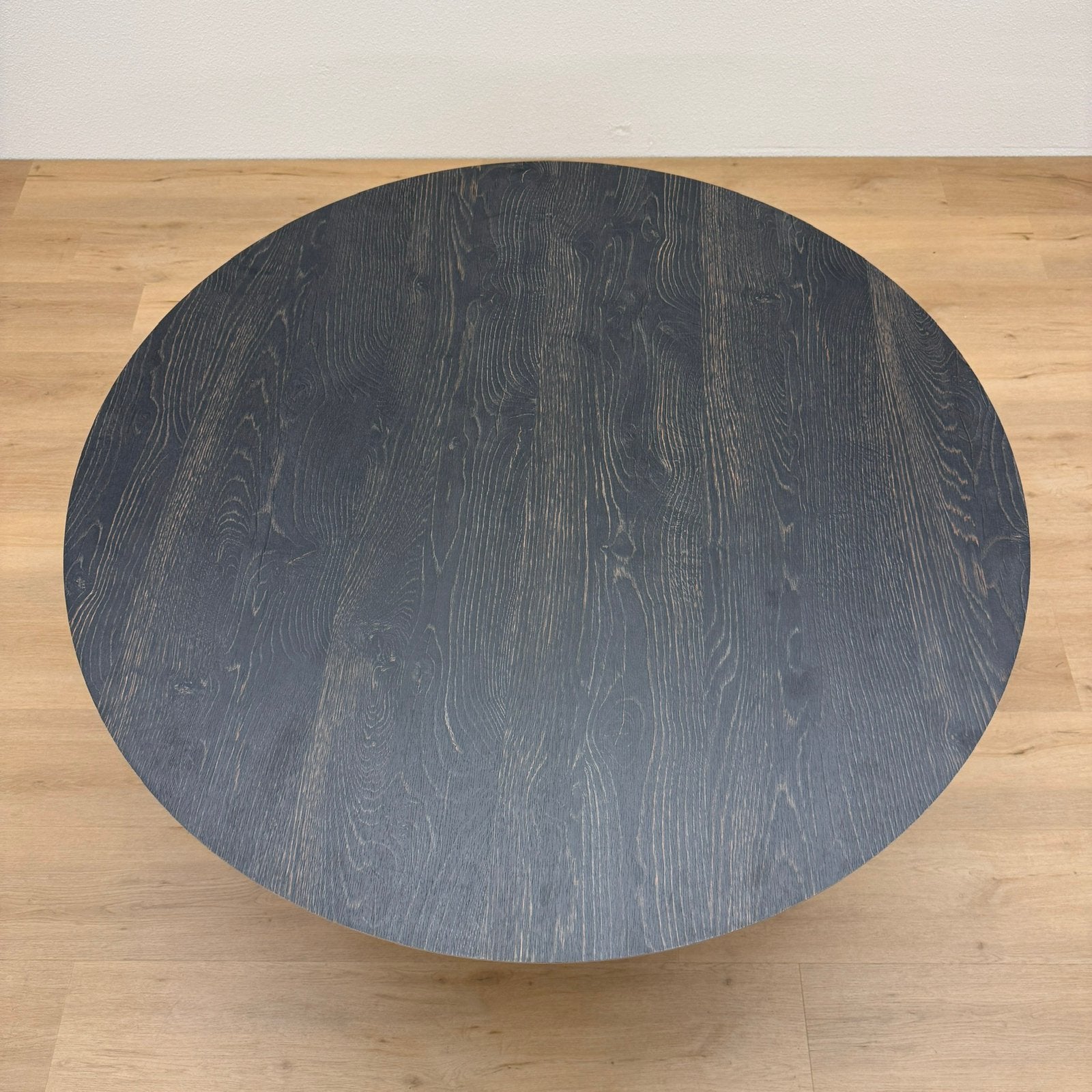 Ronde eettafel 120cm - Eiken HPL - Direct Leverbaar, Huis en Inrichting, Rond, Ophalen of Verzenden, Zo goed als nieuw, Vijf personen of meer