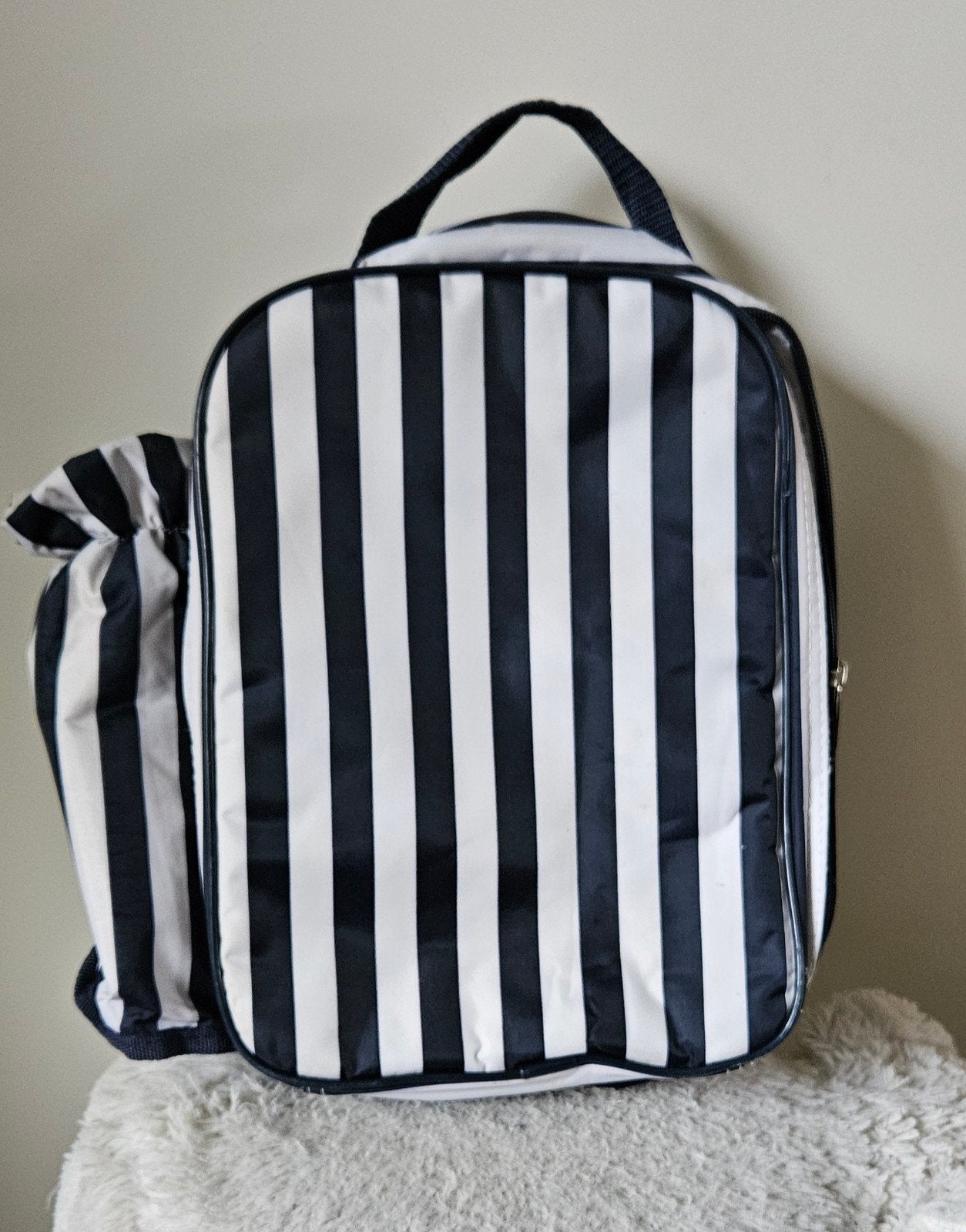 Koeltas/schooltas peuter/kleuter met koeler voor fles, Gebruikt, Rugtas, Zwart, Ophalen of Verzenden