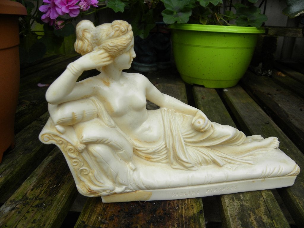 Vintage reproductie Pauline Bonaparte/VenusVictrix, Minder dan 20 cm, Gemerkt, Ophalen of Verzenden, Beeld