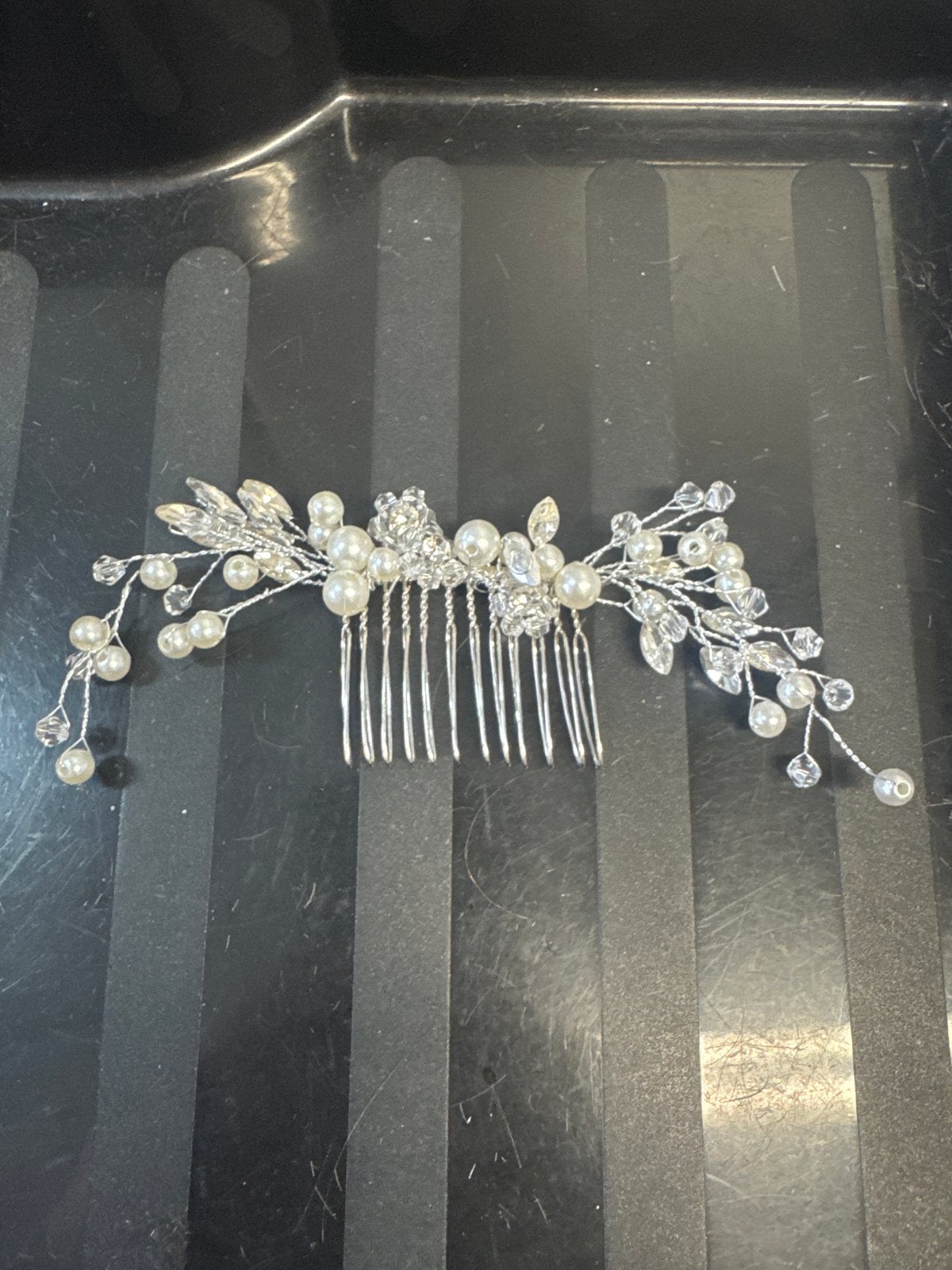 Haaraccessoire Bruid ParelsKristal Gekocht bij bruidswinkel, Ophalen of Verzenden, Nieuw, Wit, Accessoires