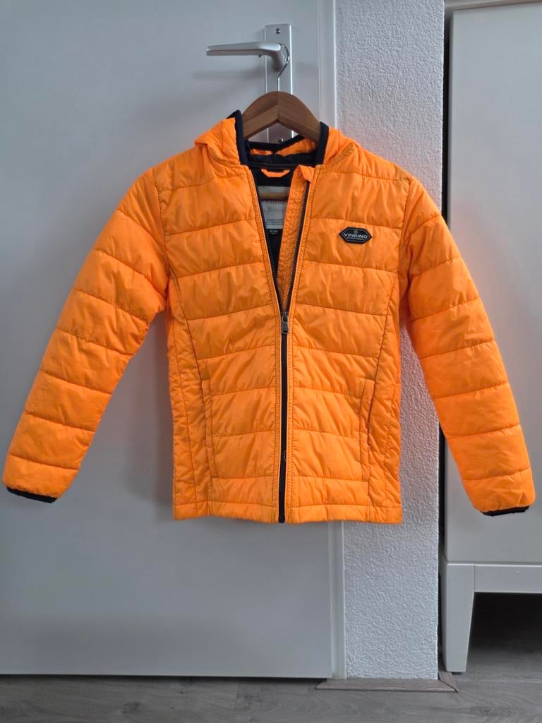 Vingino oranje jongens jas maat 140, Gebruikt, Ophalen of Verzenden, Vingino, Jongen