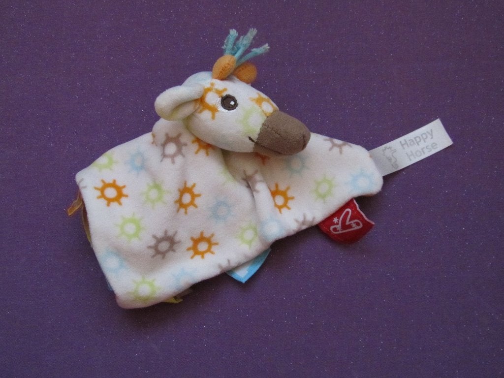 HAPPY HORSE Knuffeldoekje GIRAF GINI **Als Nieuw**, Giraf, Happy Horse, Ophalen of Verzenden, Met label
