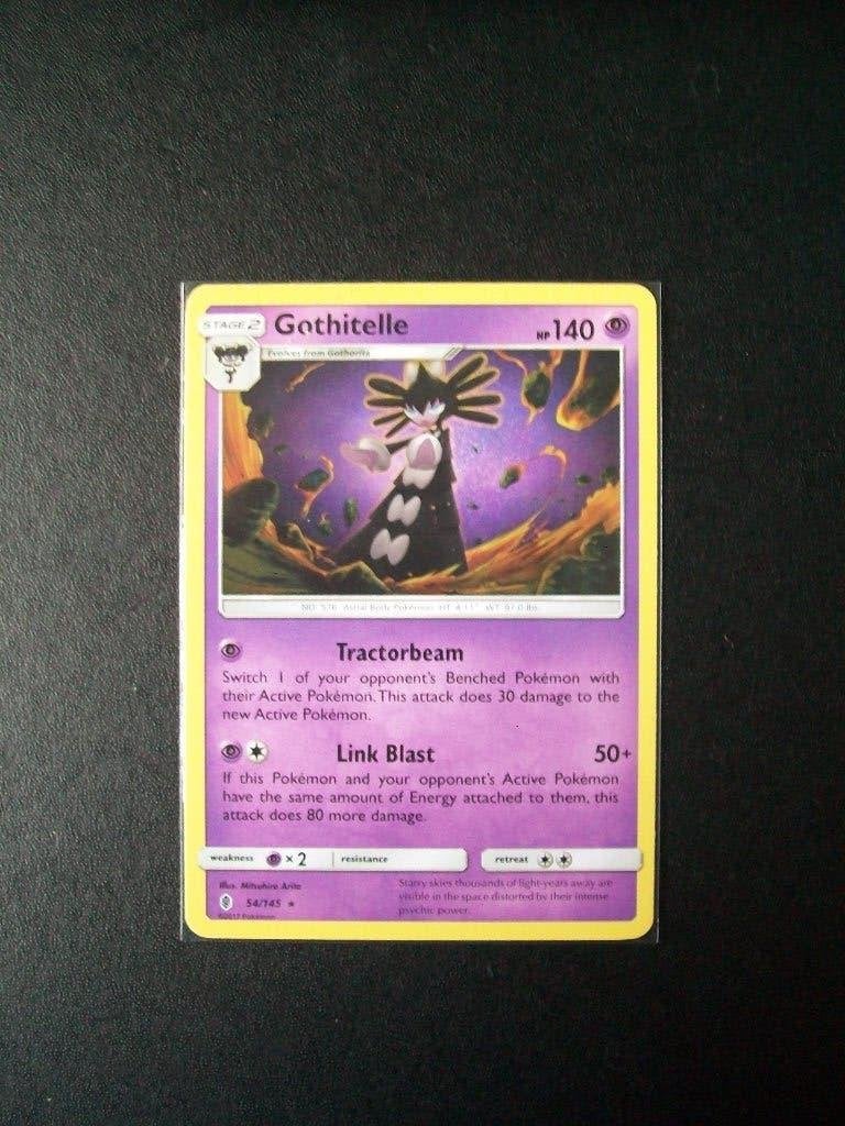 3625. Nieuwe Pokemon Kaart GOTHITELLE hp 140 (054/145), Verzenden, Nieuw, Losse kaart