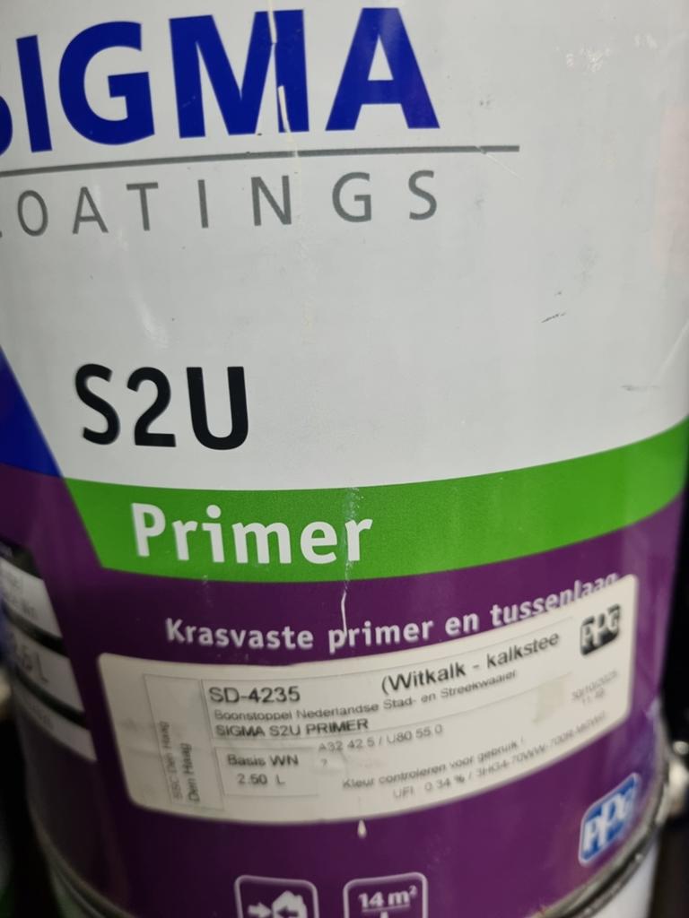 Lak,grondverf ,wit ,crème, primer, Ophalen of Verzenden, Nieuw, Wit