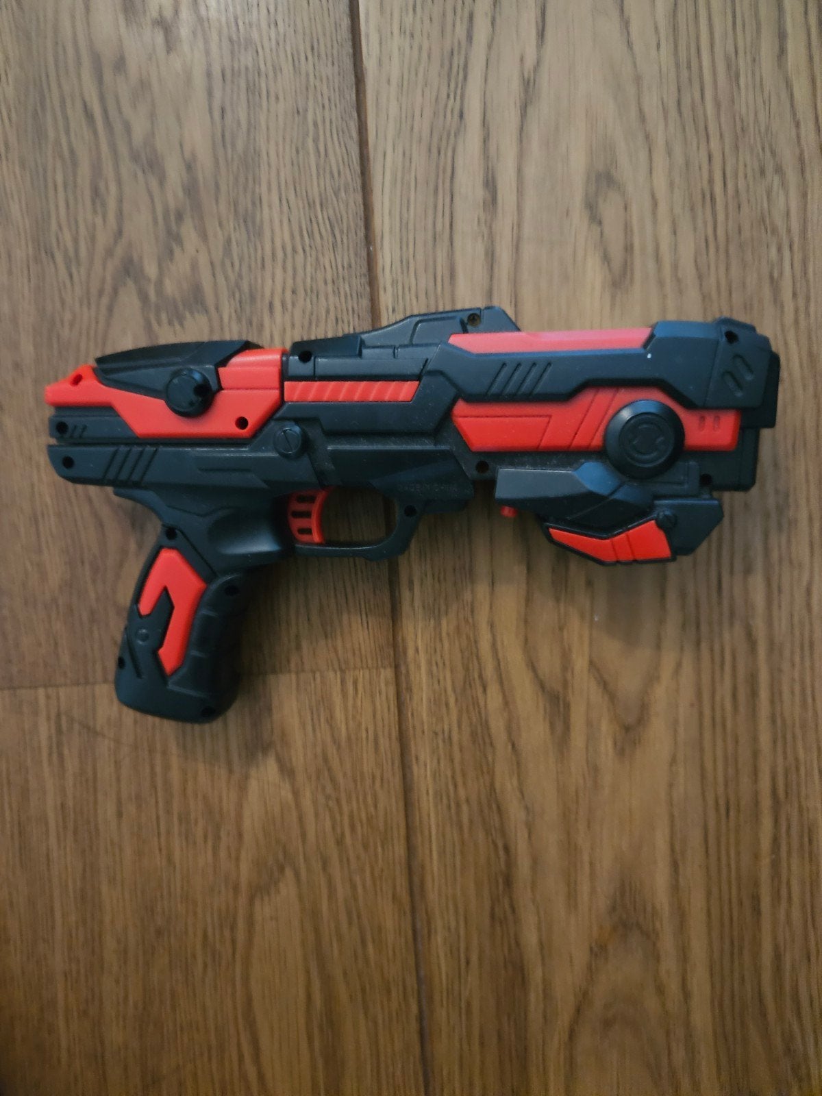 Speelgoedpistool rood/zwart Airblast 129 Softbullet Blaster, Ophalen of Verzenden, Zo goed als nieuw, Jongen of Meisje