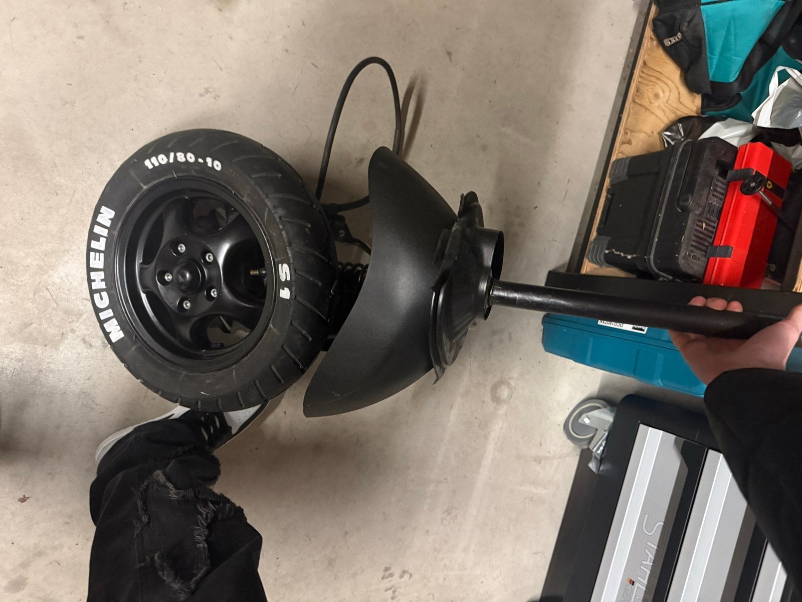 Originele SP voorvork met wiel en kappen, Ophalen, Gebruikt, Overige typen, Piaggio