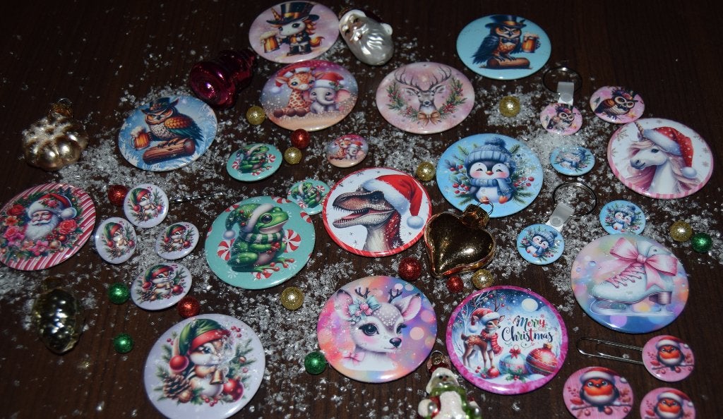 KERST buttons div soorten en maten NIEUW, Ophalen of Verzenden, Nieuw