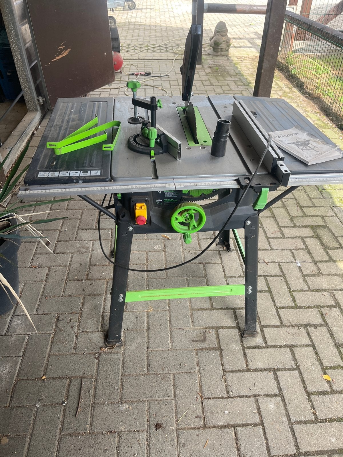 Evolution FURY5-S Tafelzaag -, Ophalen, Cirkelzaag, 70 mm of meer, Zo goed als nieuw