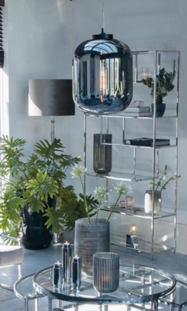Light & Living Hanglamp Julia - Rookglas Modern, 50 tot 75 cm, Nieuw, Ophalen of Verzenden, Glas