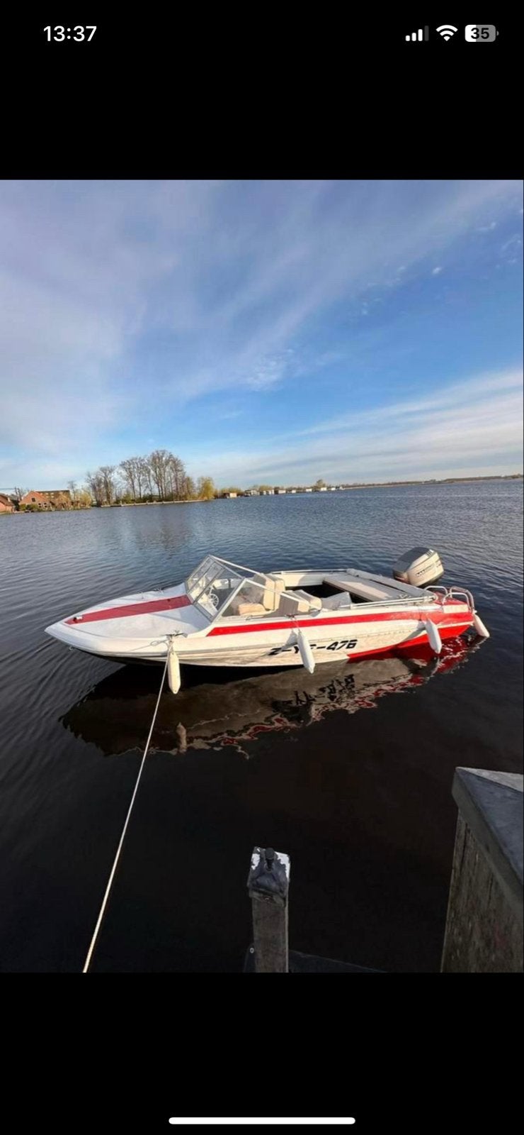 Speedboot met Mariner 75pk en Trailer (optioneel), Benzine, Overige merken, Gebruikt, Buitenboordmotor
