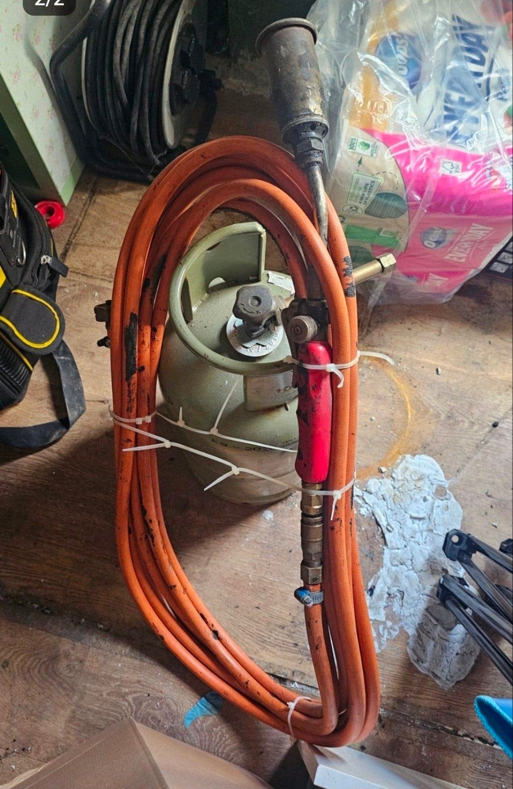Primagaz gasfles met brander en slang, Doe-het-zelf en Verbouw, Ophalen, Gebruikt, Overige typen, Overige merken