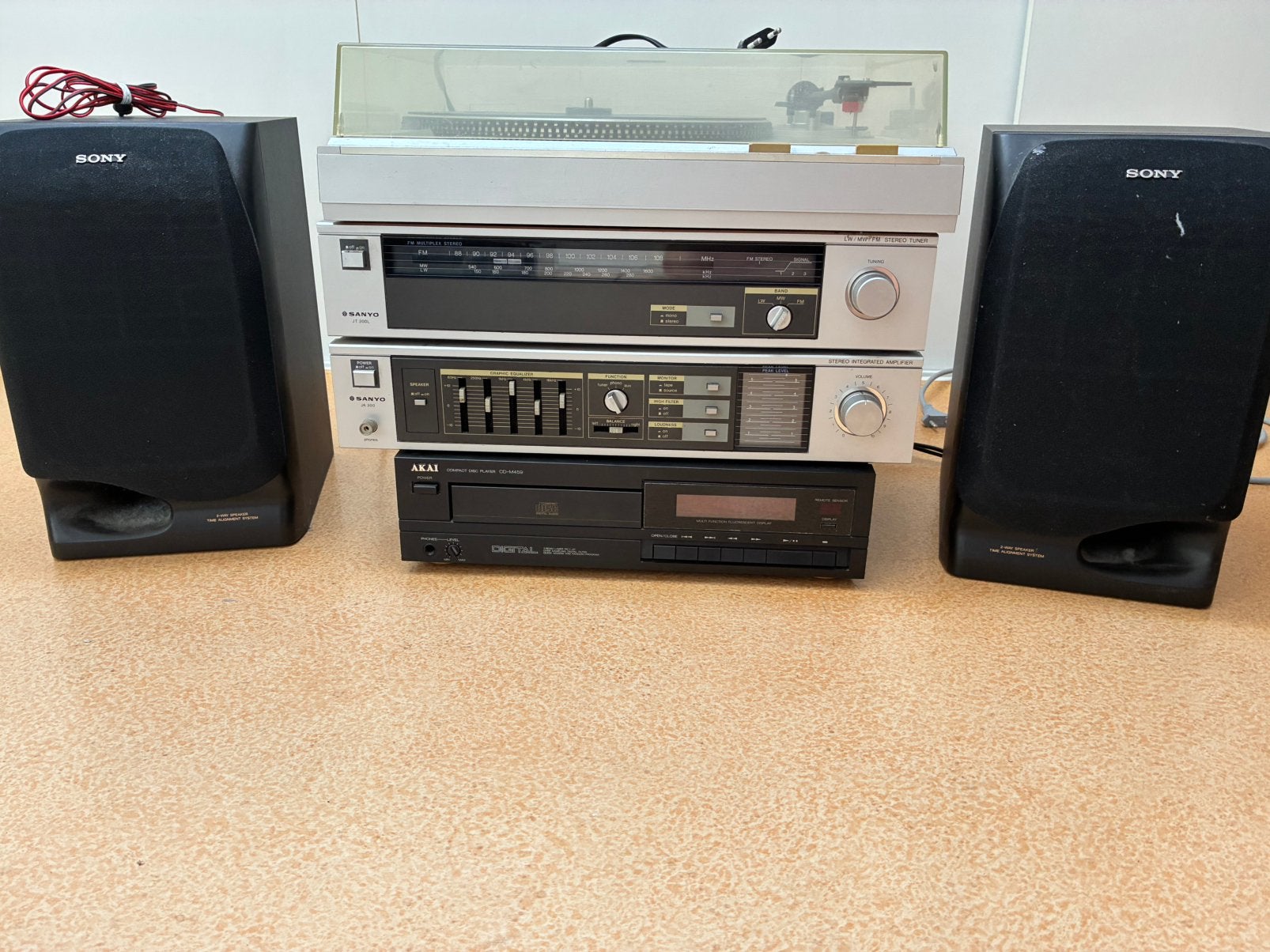 Vintage Sanyo geluidsset, Gebruikt, Losse componenten, Tuner of Radio, Ophalen