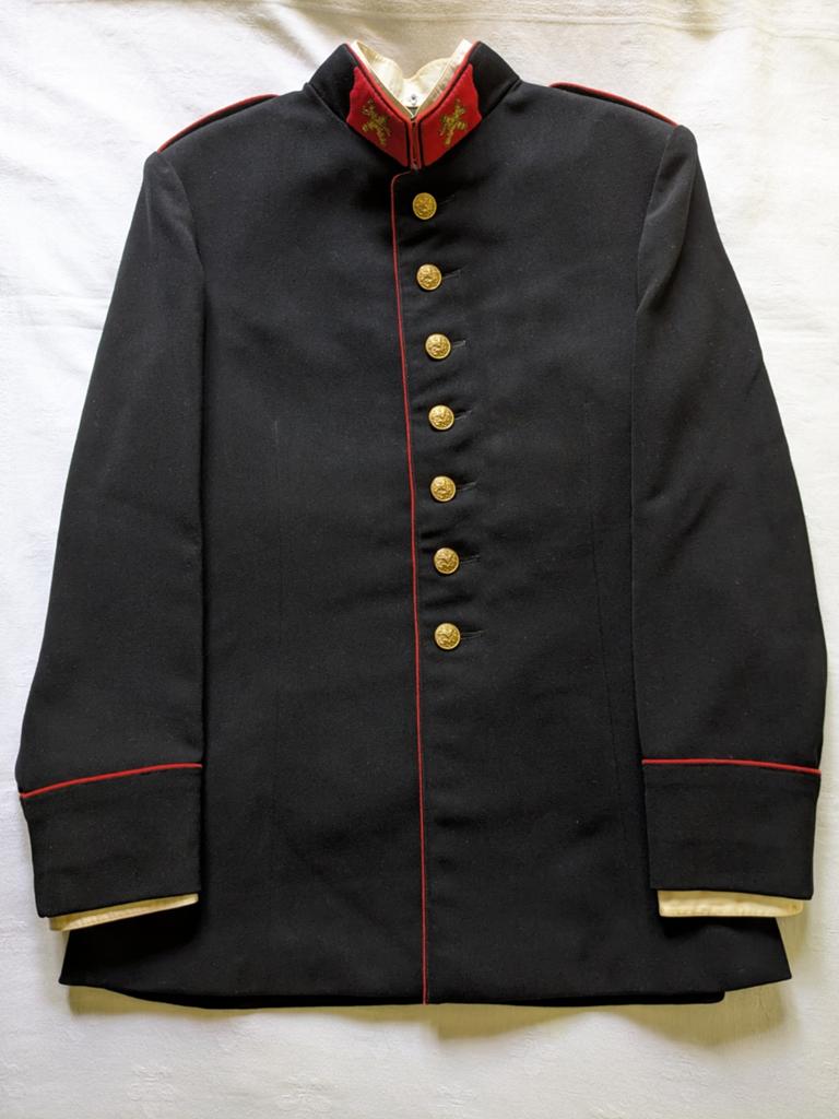 MvO uniform jas GT + naam luitenant Chassé Gekleed Tenue M55, Ophalen of Verzenden, Landmacht, Nederland