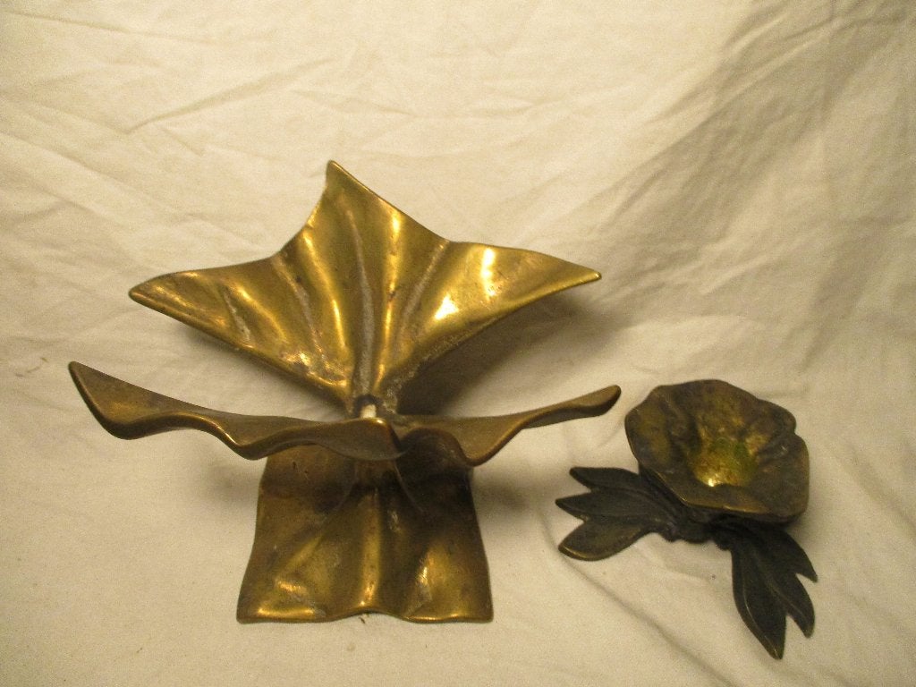 2x koper ornamenten doel onbekend, Antiek en Kunst, Antiek | Koper en Brons, Ophalen of Verzenden