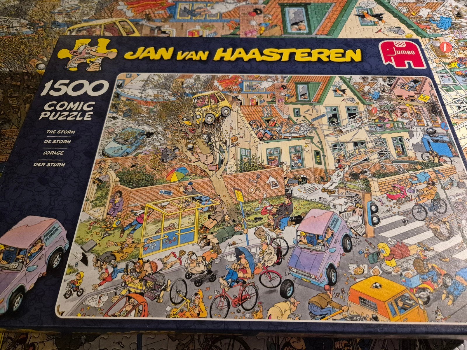 Jan van Haasteren De Storm, Ophalen of Verzenden, 500 t/m 1500 stukjes, Zo goed als nieuw, Legpuzzel
