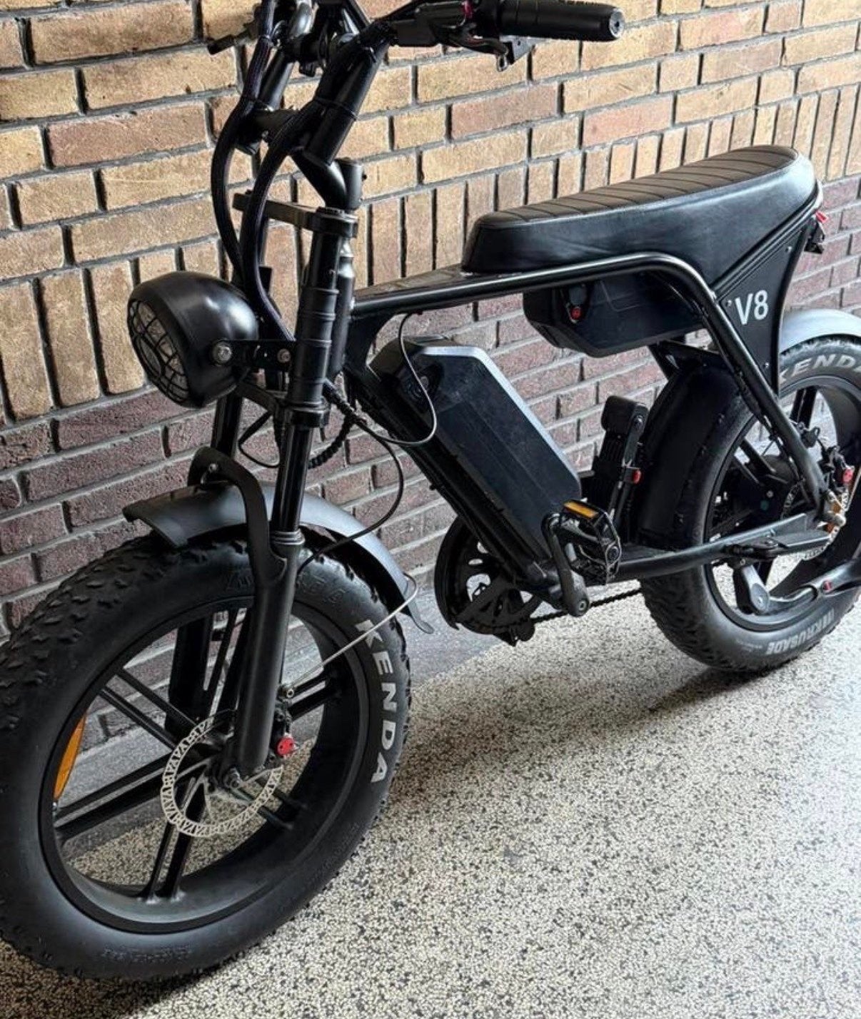 Stoere V8 Fatbike E-bike - Zwart, Zo goed als nieuw, Overige merken, Ophalen of Verzenden, Zo goed als nieuw, 51 tot 55 cm
