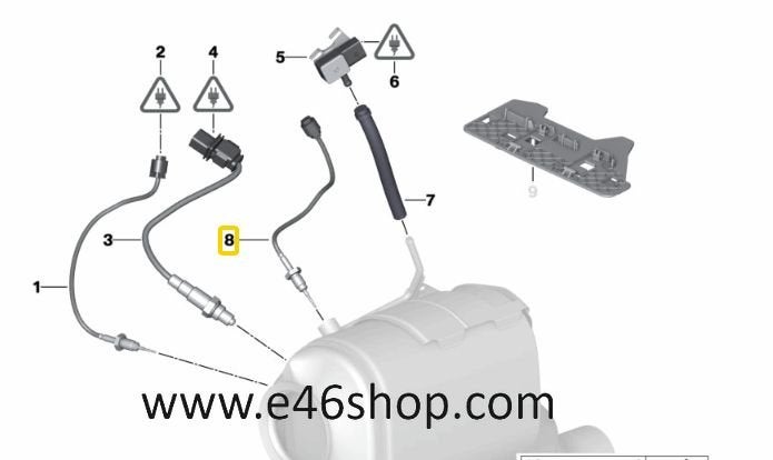 Roetfilter sensor BMW OE 13627809157 ORG NW BMW, -, -, Nieuw, Ophalen of Verzenden
