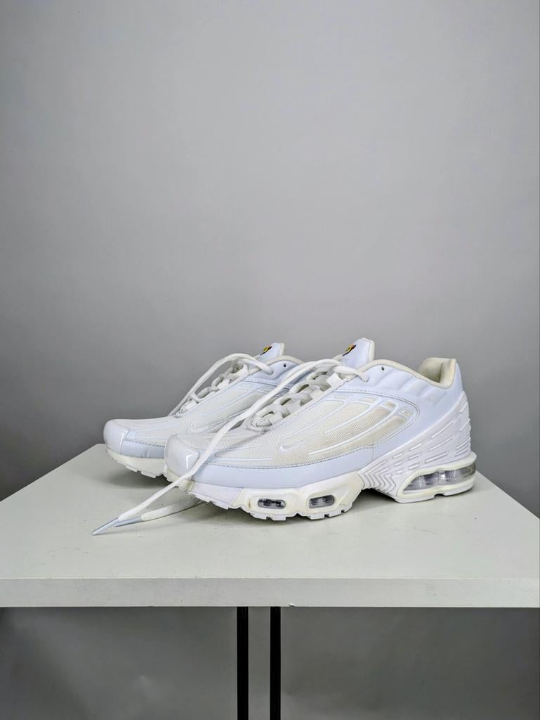 Nike Air Max Plus 3 'Triple White', Geen idee, Ophalen of Verzenden, Nike, Geen idee