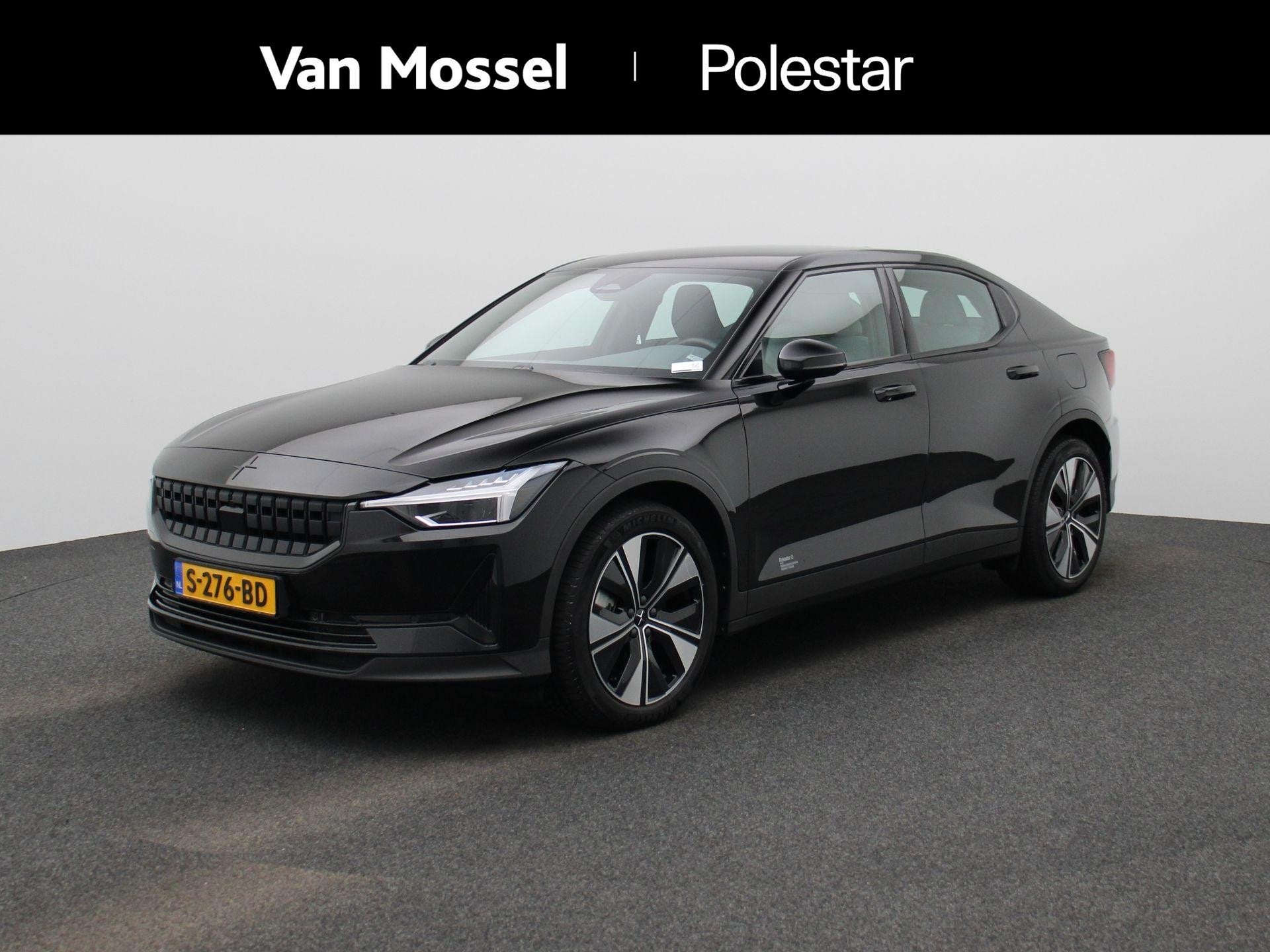 Polestar 2 Long Range Single Motor 78 kWh Elektrische stoele, Auto's, Stof, Gebruikt, 1969 kg, Zwart