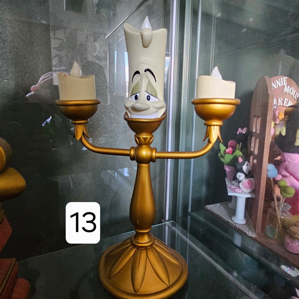 Disney Parks Lumiere Belle en het Beest, Ophalen of Verzenden, Assepoester of Belle, Zo goed als nieuw, Beeldje of Figuurtje