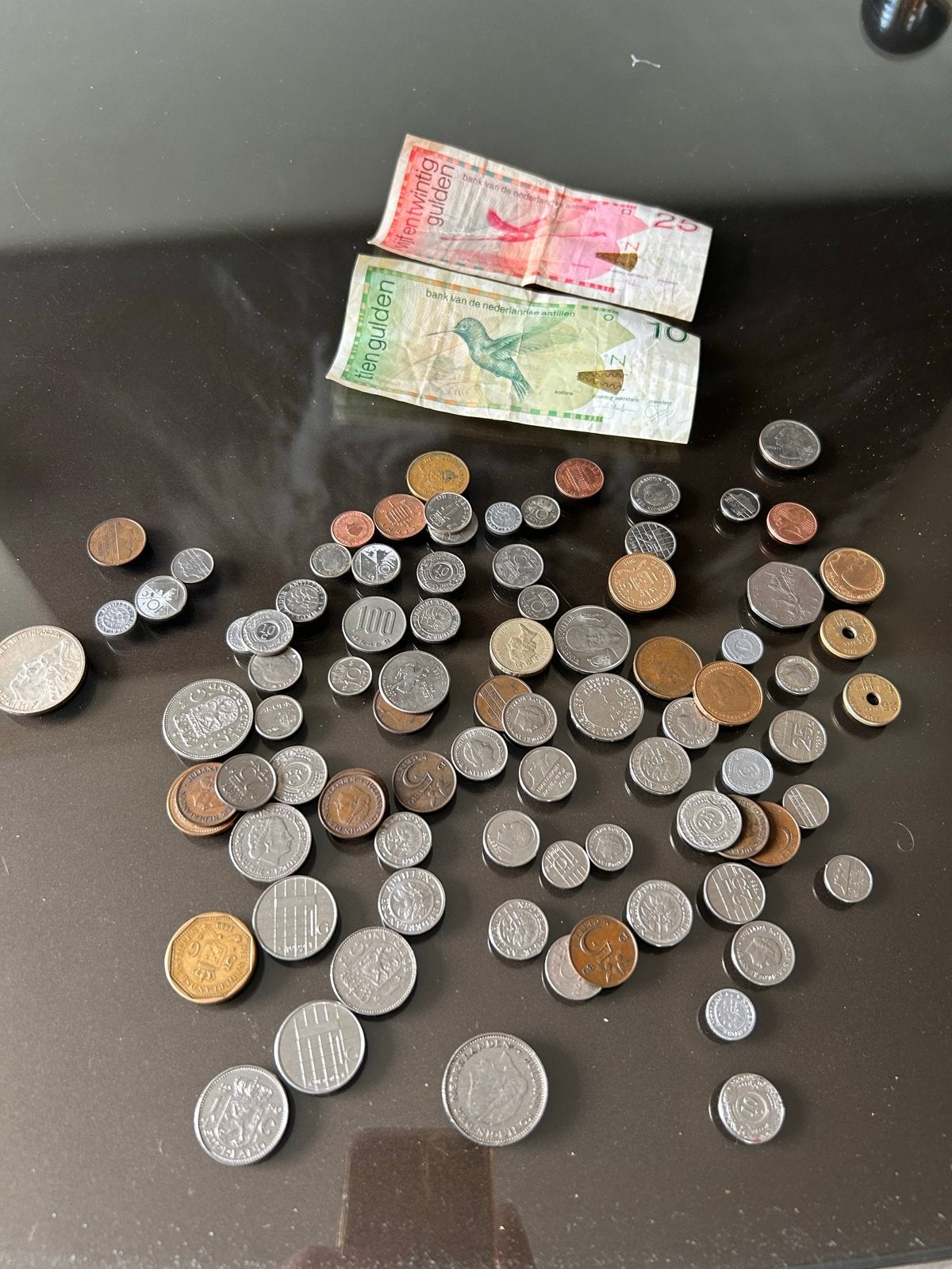 Diverse munten en briefgeld: Gulden, Antilliaans en meer, Postzegels en Munten, Ophalen, 10 gulden, Los biljet