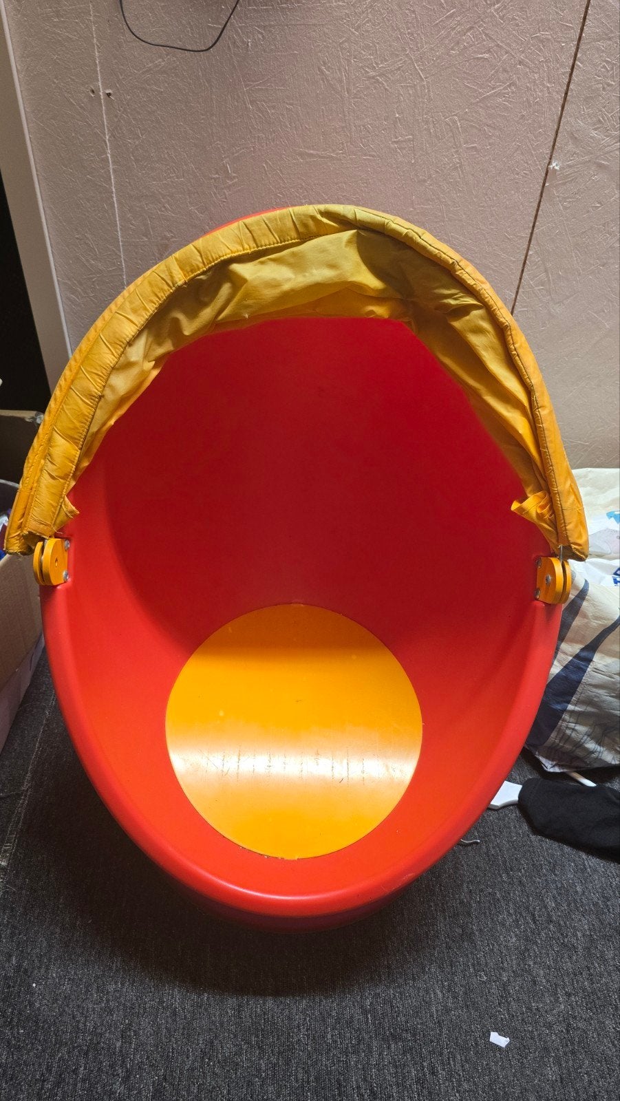 IKEA PS LÖMSK Draaistoel - Rood/oranje, Ophalen, Gebruikt, Stoel