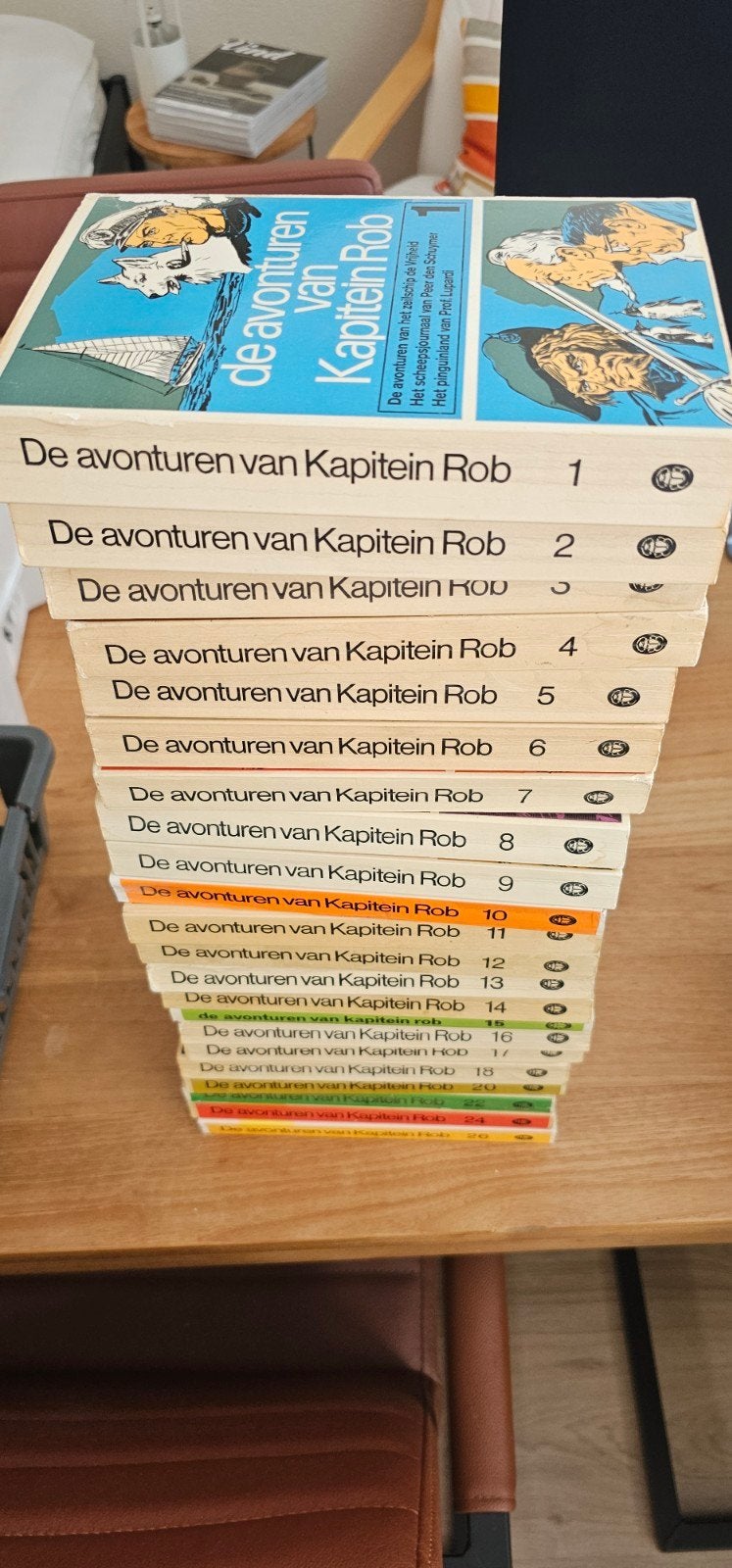 De Avonturen van Kapitein Rob - 22 delen, Boeken, Ophalen of Verzenden, Gelezen, Pieter Kuhn