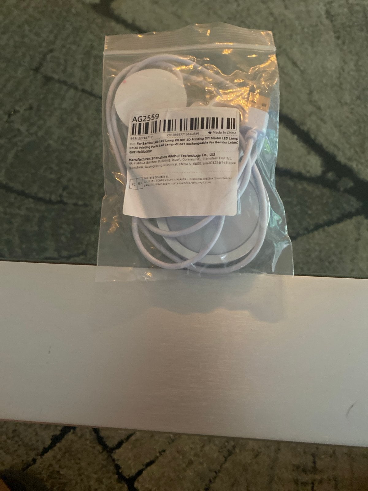 USB LED Lampje, Huis en Inrichting, Ophalen, Wit, Kunststof, Nieuw