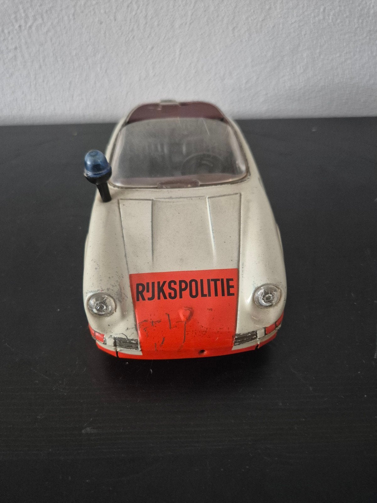 Vintage Rijkspolitie Porsche Speelgoedauto, Ophalen of Verzenden, Gebruikt