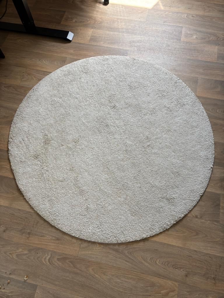 STOENSE IKEA Vloerkleed, 130 cm, Ophalen, 100 tot 150 cm, Rond, Zo goed als nieuw