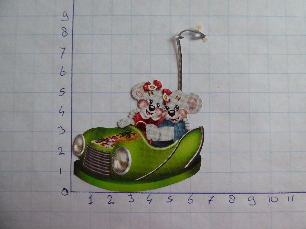 nr. 237 - uitgeknipt 3d plaatje, Hobby en Vrije tijd, Ophalen of Verzenden, Nieuw, Overige thema's, Knipvel