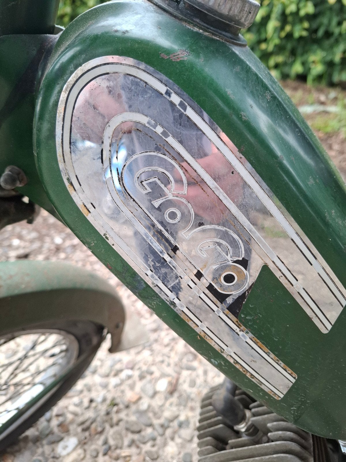 Vintage Intercycle bromfiets - Groen, Fietsen en Brommers, Ophalen, Gebruikt
