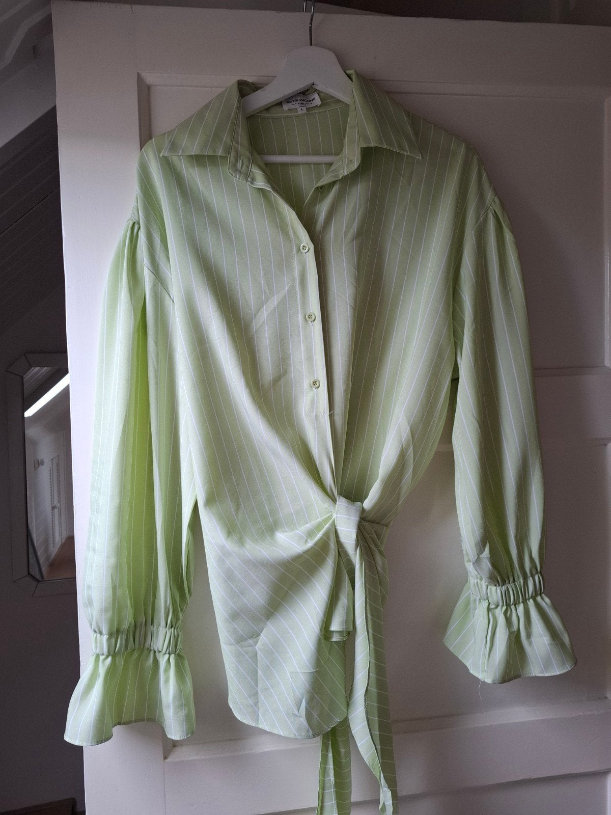 groen/wit blouse ,nooit gedragen,, Verzenden, Nieuw, Groen