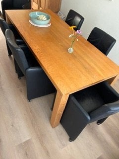 eethoek, Ophalen, Gebruikt, 100 tot 150 cm, Eikenhout