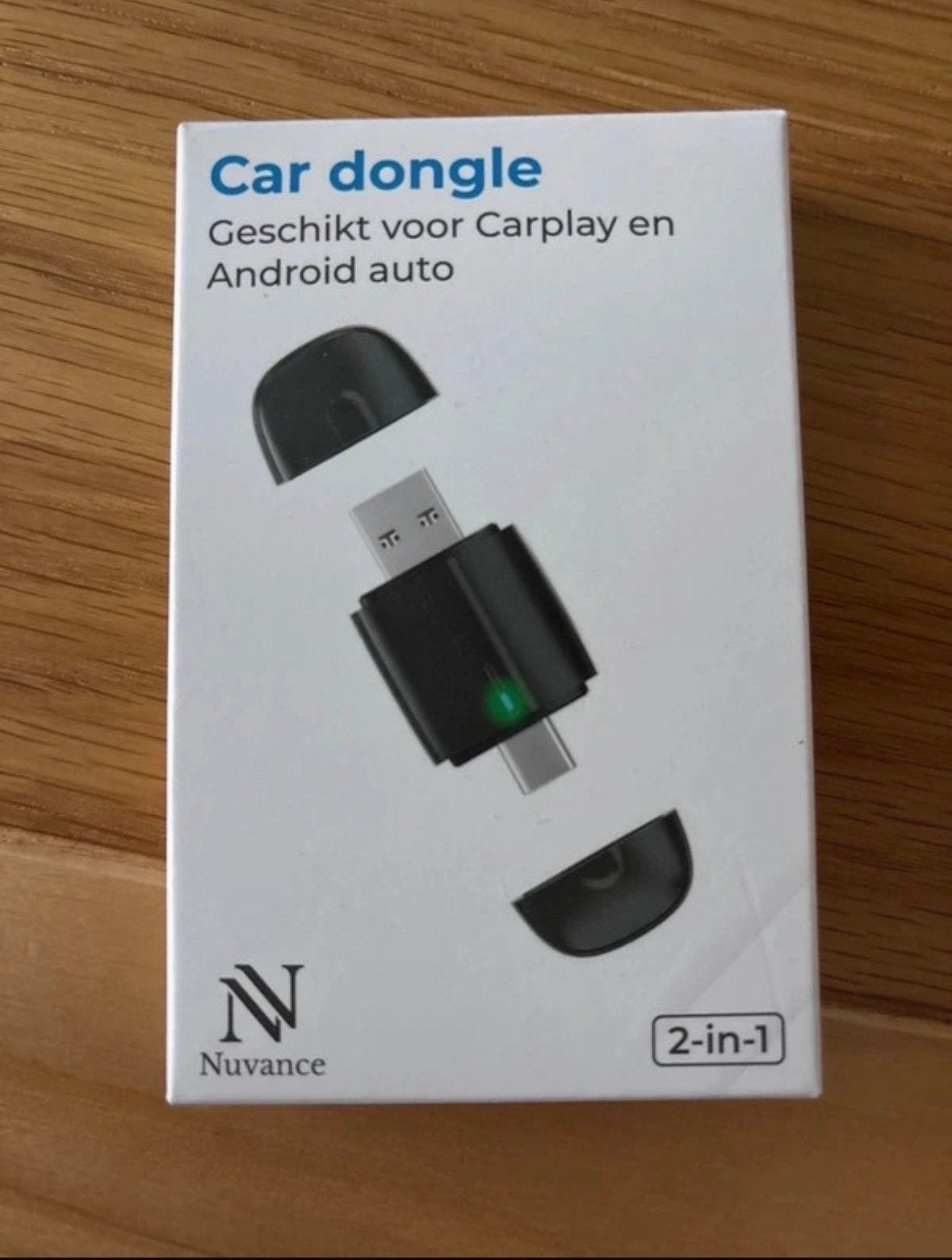 Nuvance 2-in-1 Car Dongle voor CarPlay & Android Auto, Ophalen of Verzenden, Nieuw