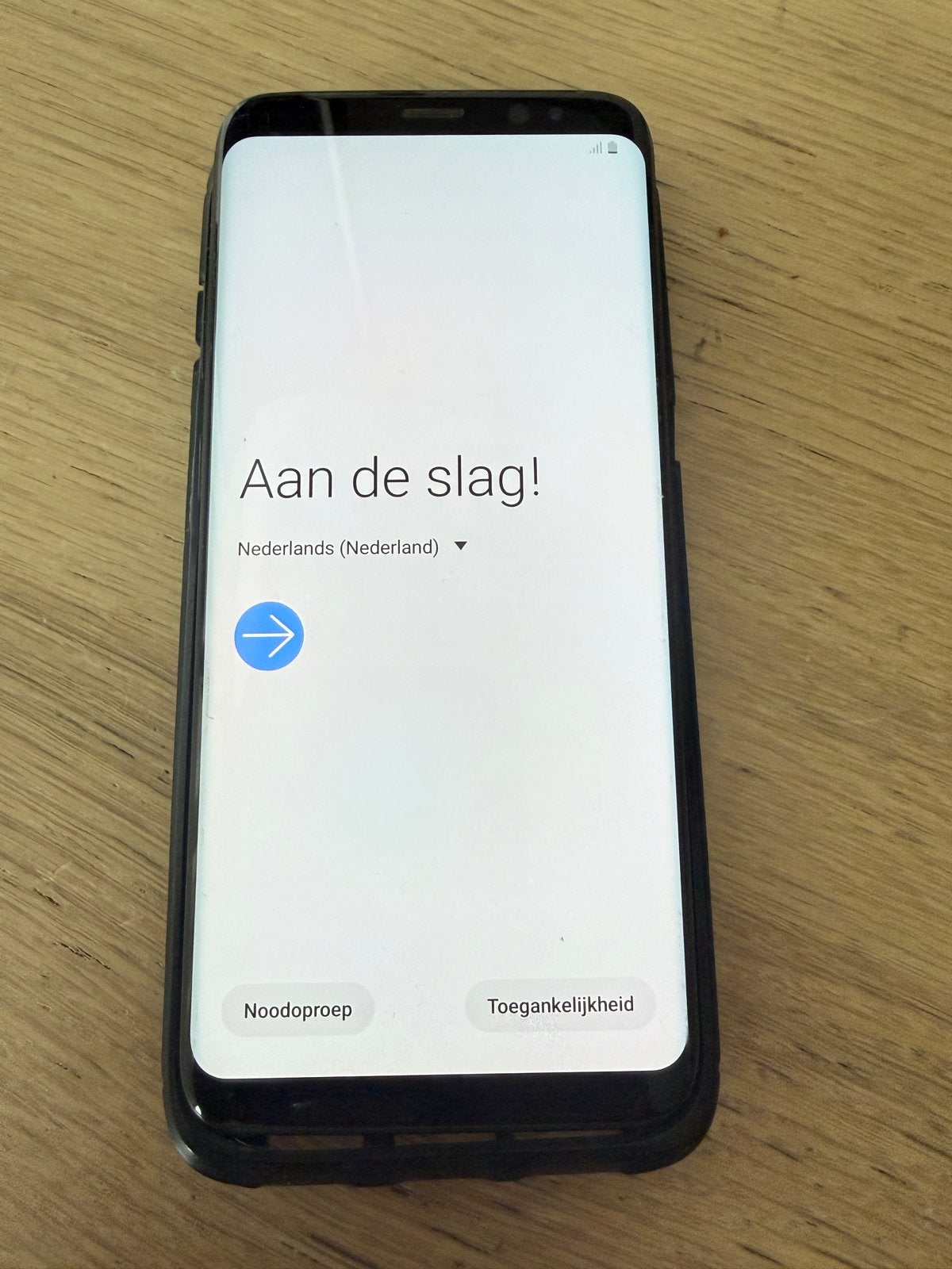 Samsung Galaxy S8 met barst achterkant - gebruikt, Telecommunicatie, Gebruikt, Zwart, Touchscreen, Ophalen of Verzenden
